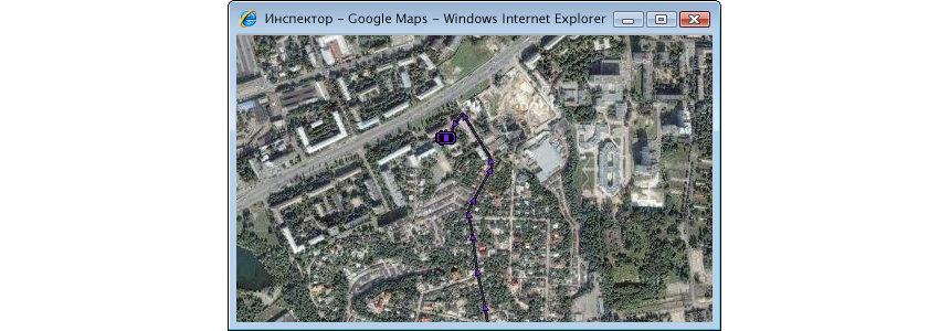Система GPS мониторинга «Инспектор» и Google Maps